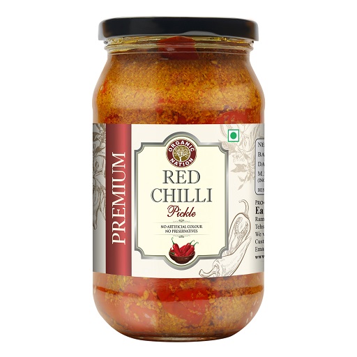 Organic Stuffed Red chilli pickle